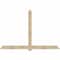 Ekena Millwork Eugene Rough Sawn Timber Gable Bracket, Douglas Fir, 108"W x 72"H x 6"D x 6"F, 16/12 Pitch GBW108X72X0606EUG00RDF - alternate 1